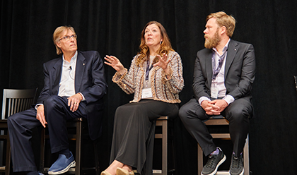 Panelists at symposium